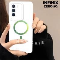 ราคา Infinix Zero 5g 2023 Kessing พร้อมโมติฟโลโก้ทรงกลม iphone สีขาว เท่ เคสอินเทรนด์ โทรศัพท์มือถือทุกประเภท TPU Bumper [HC24] (46400869725)