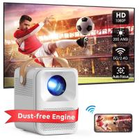 ราคา ขนาดเล็กขนาดเล็กแบบพกพามินิโปรเจคเตอร์ห้องนั่งเล่นห้องนอนไร้สายโทรศัพท์มือถือฉายหน้าจอโปรเจคเตอร์ครัวเรือน 4เค ฉายความละเอียดสูงพิ (40476515341)