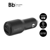 ราคา ที่ชาร์จแบตในรถยนต์ Belkin Car Charger 1 USB-A / USB-C Black by BB Beyond D-Box (41123496093)