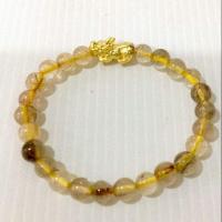 ราคา กำไลข้อมือหินไหมทองหนุนนำโชคลาภ (5905051550)