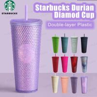 ราคา พร้อมส่งstarbucks cup ไทย starbucks แก้ว หนามแก้วสตาร์บัคส์ของแท้ หนามด้วยฟาง 24oz Diamond Studded Tumbler【Goob】 (7820107106)