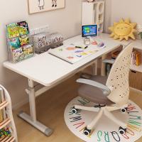 ราคา ยกชุดโต๊ะเขียนหนังสือการบ้านนักเรียนประถมโต๊ะนักเรียนมัธยมต้นโต๊ะเรียนโต๊ะเก้าอี้เด็กเขียนครัวเรือน (56050996531)