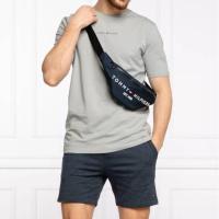 ราคา แท้ Tommy Hilfiger Established Logo Cross Bag กระเป๋าคาดอก คาดเอว ทอมมี่ สีกรม (6716956513)