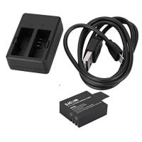 ราคา SJCAM DUAL-SLOT CHARGER + Battery for Action Camera SJ4000 SJ5000 M10 X1000 Accessories แบตเตอรี่ กับแท่นชาร์จ (751938432)