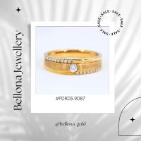 ราคา แหวนเพชร แหวนเม็ดเดี่ยว ฝั่งข้างเพิ่มความสวย เพชรแท้ธรรมชาติ น้ำ97-98 vvs ตัวเรือนทองแท้ 18k หนัก 5 (29373872992)