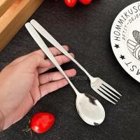 ราคา ช้อนส้อมสไตล์เกาหลี สแตนเลสเกรด304 (no.312) (43560699184)