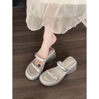 ราคา ✨รองเท้าส้นตึก แบบส้นสูงแตะแฟชั่น ใส่แล้วสวย (27904415708)