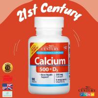 ราคา พร้อมส่ง 21st Century Calcium 500 + D3 , Calcium 500mg Plus Extra D3 200 เม็ด บำรุงกระดูก (22488741931)