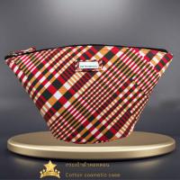 ราคา กระเป๋าใส่เครื่องสำอางค์ ผ้าคอทตอน Cotton cosmetic case ,fan shape -Small - จิม ทอมป์สัน -Jim Thompson (24914552153)