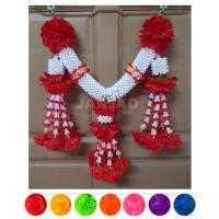 ราคา พวงมาลัยสามชาย พวงมาลัยแขวนหน้ารถ รถบรรทุก รถบัส ประดับตกแต่งหิ้งพระ หรือศาลพระภูมิ (11497652764)