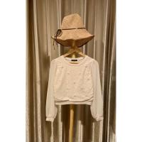 ราคา เสื้อสีขาว แต่งลูกไม้ แขนยาวชีฟอง ปีก ดอกไม้เพชร 3 D น่ารักๆ พร้อมส่ง‼️ (28324997651)