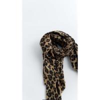 ราคา ผ้าพันคอลายเสือดาว Zara TQXK (41058845797)