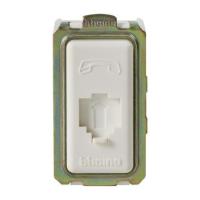 ราคา ปลั๊กและสวิตช์ไฟฟ้า เต้ารับโทรศัพท์ B-TICINO SM9021 M/4 ใช้สำหรับเชื่อมต่อกับอุปกรณ์เพื่อจ่ายกระแสไฟฟ้า (8864908517)