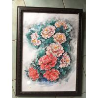 ราคา ภาพวาดดอกโบตั๋น/ภาพมงคล /ภาพดอกไม้/ภาพติดผนัง/ภาพวาดสีน้ำ ขนาดA3/29.7x42cm พร้อมกรอบสวยงาม ตกแต่งบ้านร้านค้าเสริมมงคล (22379498375)