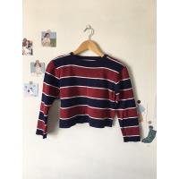 ราคา ชุดเซ็ท เสื้อ+กระโปรงไหมพรม ลายขวาง สีกรมแดง (3467550762)