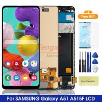 ราคา Super AMOLED A51 หน้าจอแสดงผล Lcd พร้อมลายนิ้วมือ แบบเปลี่ยน สําหรับ Samsung Galaxy A51 A515 A515F (22228365689)
