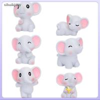 ราคา 6 ชิ้นตกแต่งสํานักงานช้างเครื่องประดับอุปกรณ์เสริมสําหรับเดสก์ท็อปขนาดเล็กFigurines Miniature Figures ตกแต่งเรซิ่นสัตว์ xihuikj (43416055064)
