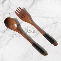 ราคา ช้อนส้อมไม้ ช้อนส้อม สไตล์ญี่ปุ่น (41271545296)