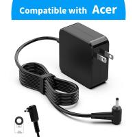 ราคา N15Q8 N15Q9 N16P1 N20C5 65W 19V 3.42A Charger สําหรับ Acer แล็ปท็อปอะแดปเตอร์ AC A13-045N2A A11-065N1A Pa-1450-26 Aspire 1 5 R15 Chromebook สายไฟบาง (42102673519)