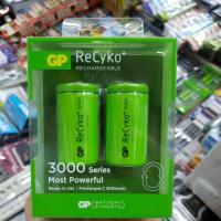 ราคา ถ่านชาร์จ GP Recyko Size C(ขนาดกลาง) 3000mah คายประจุช้า 2ก้อน (688468434)