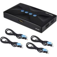 ราคา MT-VIKI 4k HDMI 4 port usb2.0 hdmi kvm switch with kvm cable มีให้เลือก 2 รุ่น ส่งจากไทย (24020770363)