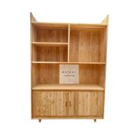 ราคา ส่งฟรี! ตู้โชว์ไม้สักทอง (เลือกสีฟรี!) ตู้ใหญ่วางของได้เยอะ (27505856496)