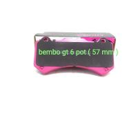 ราคา ผ้าเบรคหน้า brembo gt6pot (57mm) (14865023478)