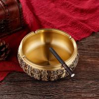 ราคา ใหม่สไตล์จีน สูง-จบ ทองเหลืองนูนกระต่ายที่เขี่ยบุหรี่ห้องนั่งเล่นโรงแรมแสงหรูหราหนา ไป๋ฟู่ ที่เขี่ยบุหรี่เครื่องประดับทองแดง (55401664745)