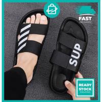 ราคา Kasut Slipper supreme Selipar Sup Lelaki Mens Sandal Summer Outdoor Beach supreme Casual Mens Sandals (24174549043)