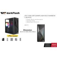 ราคา ATX CASE (NP) DARKFLASH AIGO RAINBOW 2 (BLACK) มีพัดลม RGB 1 ตัว (19985390656)