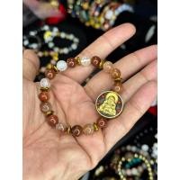 ราคา สร้อยข้อมือหินแท้ "ไหมรวม" พลังมงคล เสริมโชคลาภ จี้พระสังกัจจายน์ นำความสุขและความอุดมสมบูรณ์ (25996437335)
