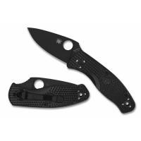ราคา มีดพับ Spyderco Persistence Lightweight Black Plain Blade, Black FRN Handles (C136PBBK) (44117112505)
