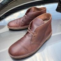 ราคา ส่งฟรี 8.5Us 26.5cm รองเท้า Clarks Originals Desert Boot Beeswax Pre-owned Authentic (27626628177)