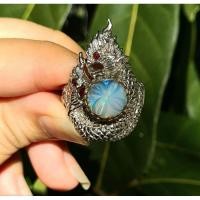 ราคา แหวน​เพชร​พญานาค​แท้​ นาคเกี้ยว​ เงินแท้ (22229082898)