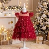 ราคา Nnjxd ชุดเดรสเจ้าหญิง ปักเลื่อม เค้กวันเกิด ชุดแต่งงาน คริสต์มาส สีแดง สําหรับเด็กผู้หญิง (17725257922)