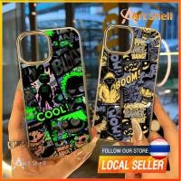 ราคา สำหรับ iphone 11 เคสไอโฟน13 มอนสเตอร์สีดำสีเขียว เคสไอโฟน11 pro max 16 15 14 11 12 Pro x xs max xr 7plus 8plus เคส 16 pl (27732132294)
