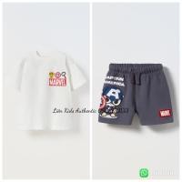 ราคา [zara aut] กางเกงผ้าฟลีซหนังปลา marvel สําหรับเด็ก (40758813090)