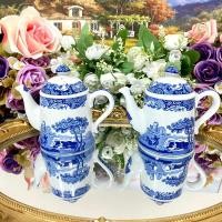 ราคา Spode Blue Italian Salt and Pepper ชุดขวดเกลือ พริกไทย (22357420811)