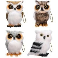 ราคา คริสต์มาสแขวนนกฮูกชุด 4,มินิประดิษฐ์นกฮูกน่ารักXmasแขวนนกฮูกเครื่องประดับปลอมนกตกแต่งสําหรับวันหยุดXmas Tree Home Party (#1) (51252456547)