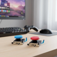 ราคา 2PCS จอยสติ๊กอะไหล่แท้สําหรับเปลี่ยน Nintendo Switch/Switch Lite 3D อนาล็อกจอยสติ๊กคอนโทรลเลอร์ (44074076022)