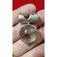 ราคา จี้หินไหมทองตัวเรือนเงินแท้ รหัสC-036 (24663557972)