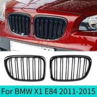 ราคา ด้านหน้า Kidney Grills Grille Gloss Black สําหรับ BMW X1 E84 sDrive18i xDrive20i xDrive25i SUV 2011-2015 รถปรับแต่ง Acessies (55951227301)