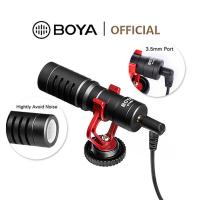 ราคา BOYA BY-MM1 สมาร์ทโฟน กล้องบันทึกวิดีโอ ไมโครโฟน คอนเดนเซอร์ คาร์ดิออยด์ ไมโครโฟนออนกล้อง ขนาดกะทัดรัด พร้อมกล้อง DSLR เครื่องบันทึกเสียง PC (21257158159)