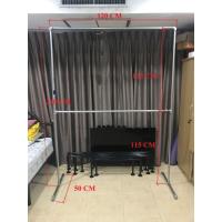 ราคา ราวตากผ้า 2 ชั้น ท่อเหล็กประปา 6 หุน(3/4 นิ้ว) ขนาดยาว 1.2 เมตร x สูง 2.3 เมตร กว้าง 0.5 เมตร (10799185995)