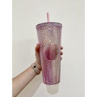 ราคา (ของแท้100%) Starbucks แก้วสตาร์บัค หนามชมพู Bling Crystal Pink Cold Cup (พร้อมส่ง) (9787009791)