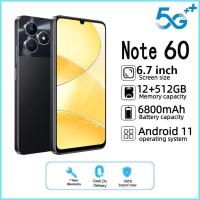 ราคา สมาร์ทโฟนดั้งเดิม Note 60 โทรศัพท์ Android 6.7โทรศัพท์ รองรับ 2 ซิมการ์ด เก็บเงินปลายทางรับประกัน 1 ปี (24693626364)