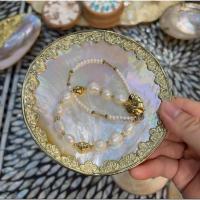 ราคา จานประดับมุกเปลือกหอยธรรมชาติสไตล์เรโทรถาดเครื่องประดับทํามือ (43805555847)