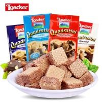 ราคา อิตาลีนําเข้า Loacker Loacker เวเฟอร์บิสกิตเฮเซลนัทแซนวิชของว่างหลายรสชาติ 125g25.12.1 (48302450489)