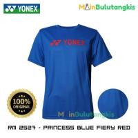 ราคา เสื้อแบดมินตัน Yonex RM 2527 PRINCESS BLUE FIERY RED ORIGINAL (24370548667)