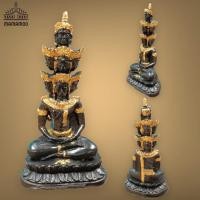 ราคา AMU]O1พระเศรษฐีนวโกฏิ พิมพ์แบบเขมรโบราณ เนื้อเรซิ่น สีดำทาทอง ขนาดหน้าตัก 5 นิ้ว สูง 11 นิ้วรุ่นนี้บูชาเสริมอำนาจบารมี เ (20180999603)